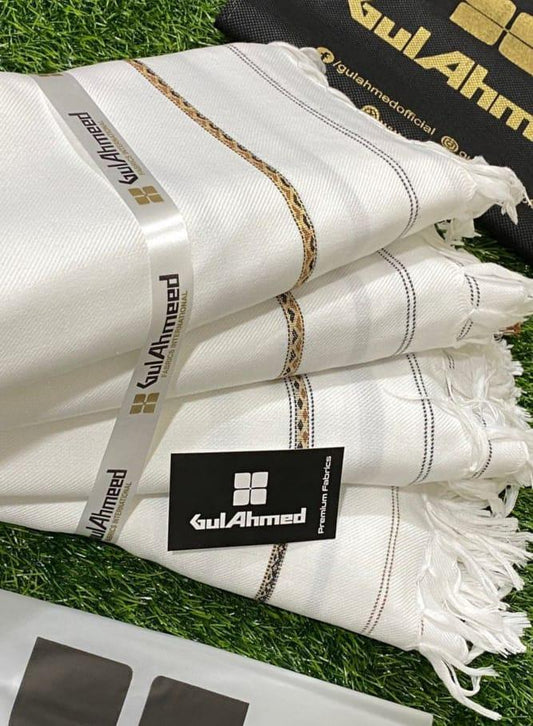 1 Pc Men's Wool Plain Shawl - Gul Ahmad Shawls