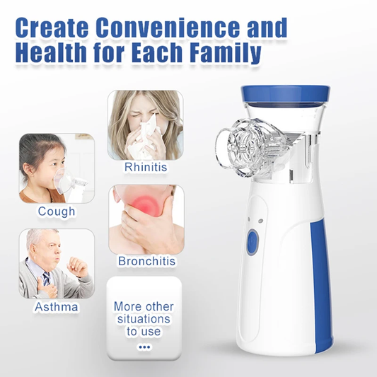 Portable Nebulizer For Congested Chest, Nose, Throat And Asthma - Nebulizer Machine For Kids And Adults (Cell Operated )