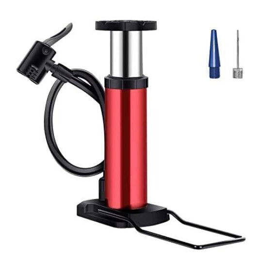 High Pressure Foot Air Pump – Heavy-Duty Mini Foot Pump For Bicycle, Ball, Scooter, Car & Inflatable Toys (Without Gauge) (Random Color)