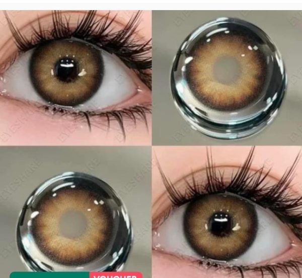 3-tone Contact Lens With Container Solution & Travel Kit